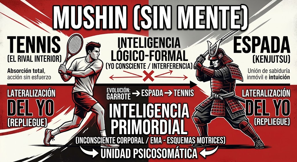 Mushin (sin mente): Tennis, Espada e Inteligencia Primordial. No existen los genios